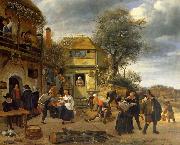 Peasants before an Inn, Jan Steen